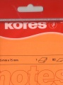 Haftnotiz 75x75 mm 100 Blatt neon-orange KORES N47074