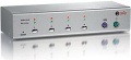 Tastatur-Maus-Monitor-Switch 4:1 KVM ohne Kabelset PS/2