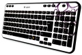 Tastatur Logitech K360 Keyboard purple pebbles cordless