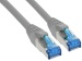 TP-Kabel  1m grau Kategorie 6A S/FTP (PiMF)-Schirmung