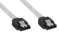 Festplattenkabel SATA-III 0.3m rund, mit Lasche