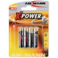 Batterie Ansmann Alkalie AAA X-Power 4er Pack (**