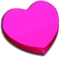 Haftnotiz Herz neon-magenta 100 Blatt KORES N866136
