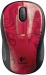 Maus Logitech Cordless Mouse M305 rote Blumen
