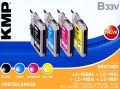 Tinte Brother Vorteilspack LC-985 kompatibel KMP B33V