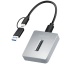 USB-Adapter C an NVMe (PCIe) 1 Port Aluminum