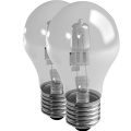 Halogen Lampe E27 70 Watt dimmbar 1200 Lumen Doppelpack