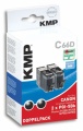 Tinte Canon PGI-5bk PIXMA iP4200 komp. Doppelpack KMP C66D