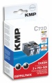 Tinte Canon PGI-520bk 2x schwarz f&uuml;r MP540 komp. KMP C72D