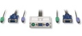 Tastatur-Maus-Monitor-Switch 2:1 KVM mit Kabelset PS/2 mini
