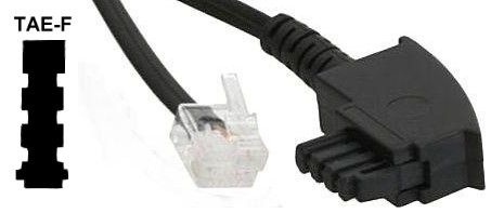 Adattatore TAE F Maschio A Presa NFF + RJ11 - Splitter Telefonico 6 Metri