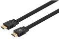 Monitor-Kabel HDMI-HDMI S-S  0.5m Flachkabel schwarz 4K