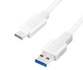 USB-Kabel 3.2 C-Stecker an A-Stecker 3m Weiß Logilink