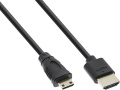 Monitor-Kabel HDMI-C (Mini) an HDMI-A 1m
