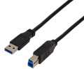 USB-Kabel 3.0 A-Stecker an B-Stecker  2m Logilink