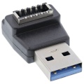 USB-Adapter 3.2 intern USB-E Stecker USB-A-Buchse gewinkelt