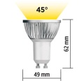 LED Strahler GU10 4 W warmweiss 3000K 320 Lumen 45°