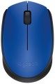 Maus Logitech Mouse M171 kabellos USB Blau/Schwarz