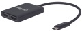 USB-C auf Dual Displayport-Adapter MST-Hub 4K 30Hz