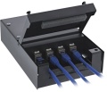 Aufputzbox für 4x Keystone Jacks schwarz