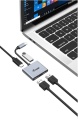 USB-Kabel C an 2x HDMI 4K 30 Hz 0.15m Equip
