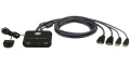 Tastatur-Maus-Monitor Umschalter für 2 PCs, USB+HDMI