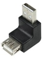 USB-Adapter 2.0 A-A Stecker-Buchse gewinkelt