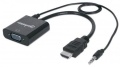 HDMI Konverter zu VGA mit Audio Manhatten 151559