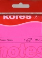 Haftnotiz 75x75 mm 100 Blatt neon-magenta KORES H47075