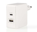 Ladegerät USB-Netzteil 1x USB-A 12 Watt, 1x USB-C 45 Watt