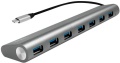 USB-Hub (USB 3.0) USB-C Stecker an 7x USB-A Buchse