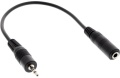 Audio-Adapter-Kabel 1KS(2.5)-1KB(3.5) 20 cm lang
