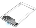 Geh&auml;use 6,4 cm extern USB 3.0 SATA Logilink transparent
