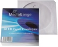 CD-Hüllen Papier 50er mit Sichtfenster und Lasche Mediarange