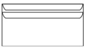 Briefumschläge DIN lang SK/oF FA201166 VE=25 Stück weiss