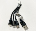USB-Kabel Ladekabel 3-in-1 Multi-Ladekabel kurz