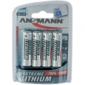 Batterie AA/R6/Mignon Ansmann Lithium 4er Blister (**