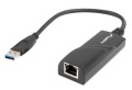 USB-Adapter 3.0 an LAN LANBERG, Gigabit Ethernet, 15cm lang