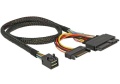 Kabel SFF-8643 -> U.2 SFF-8639 + SATA 15Pin 0.50m