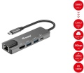 USB-Adapter C 5-in-1, HDMI, LAN, USB 3.2 GEN1 100W PD