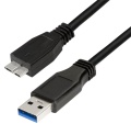 USB-Kabel 3.0 A-Stecker an Micro B-Stecker 0.6m Schwarz