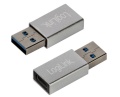 USB-Adapter 3.2 A-Stecker an C-Buchse (Gen.1) Silbern