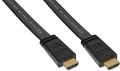 Monitor-Kabel HDMI-HDMI S-S  1.5m Schwarz Flachkabel