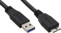Kabel USB 3.0 1m A an Micro B schwarz