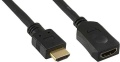 Monitor-Verlängerung HDMI-Stecker an HDMI-Buchse 1m