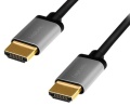 Monitor-Kabel HDMI-HDMI S-S  2m 4K/60Hz ALU Logilink