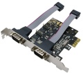 PCIe COM Schnittstellen 2x 9-polig seriell Logilink PC0031
