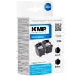 Tinte HP D8J45AE kompatibel 2x HP301xl Multipack schwarz KMP