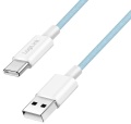 USB-Kabel 2.0 A-Stecker an C-Stecker Blau, 60W, 480 MBit/s