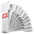 Klett-Kabelhalter, Wei&szlig; 50er-Pack